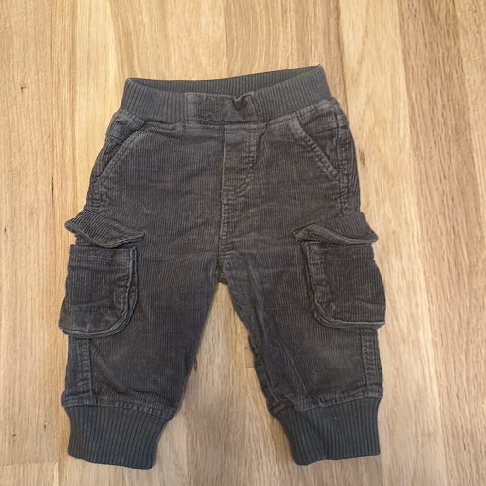 Baby velvet cargo pants